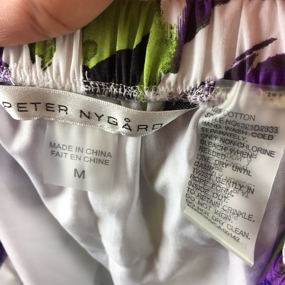 Peter Nygard blue and green maxi skirt - Picture 4 of 4